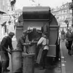 Ash disposal collection in Wiesbaden - Germany (around 1956)